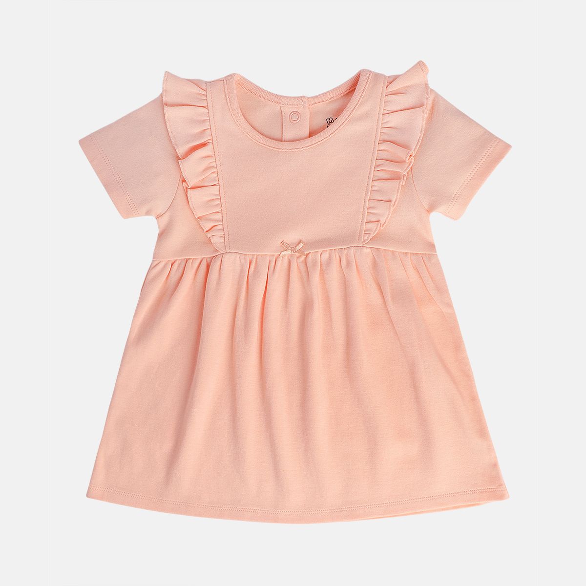 Girls Peach/White Dress
