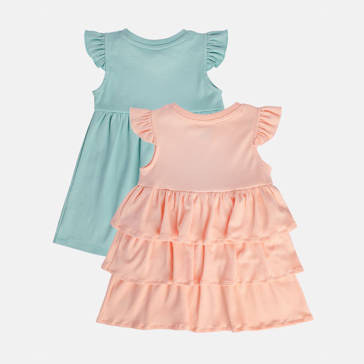 Girls Orange/Green Dress