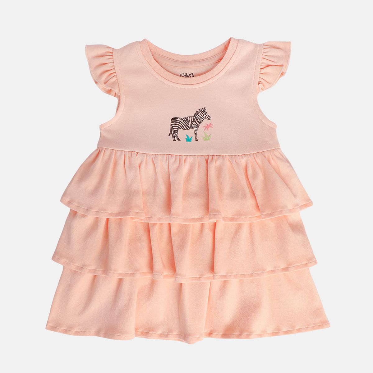 Girls Orange/Green Dress