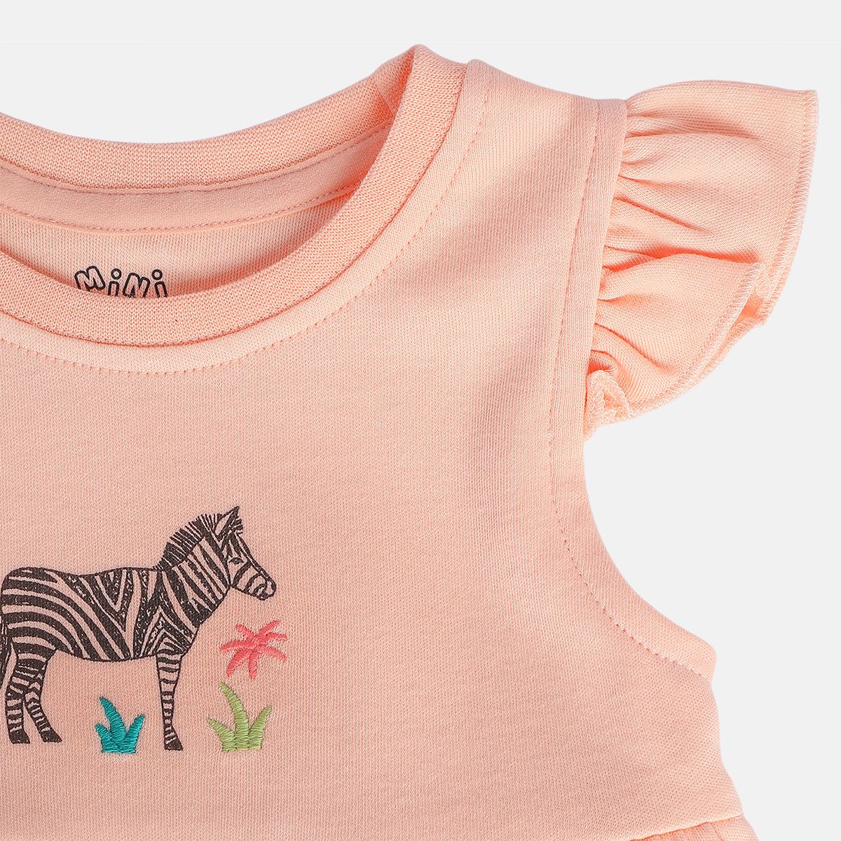 Girls Orange/Green Dress