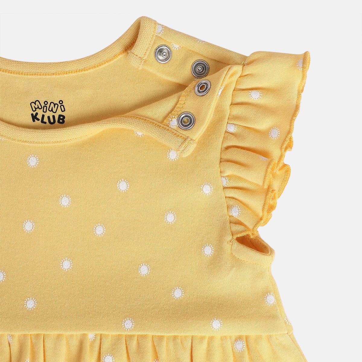 Girls Yellow/White Dress