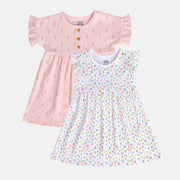 Girls Pink/White Dress