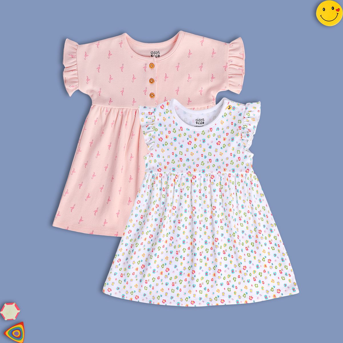 Girls Pink/White Dress