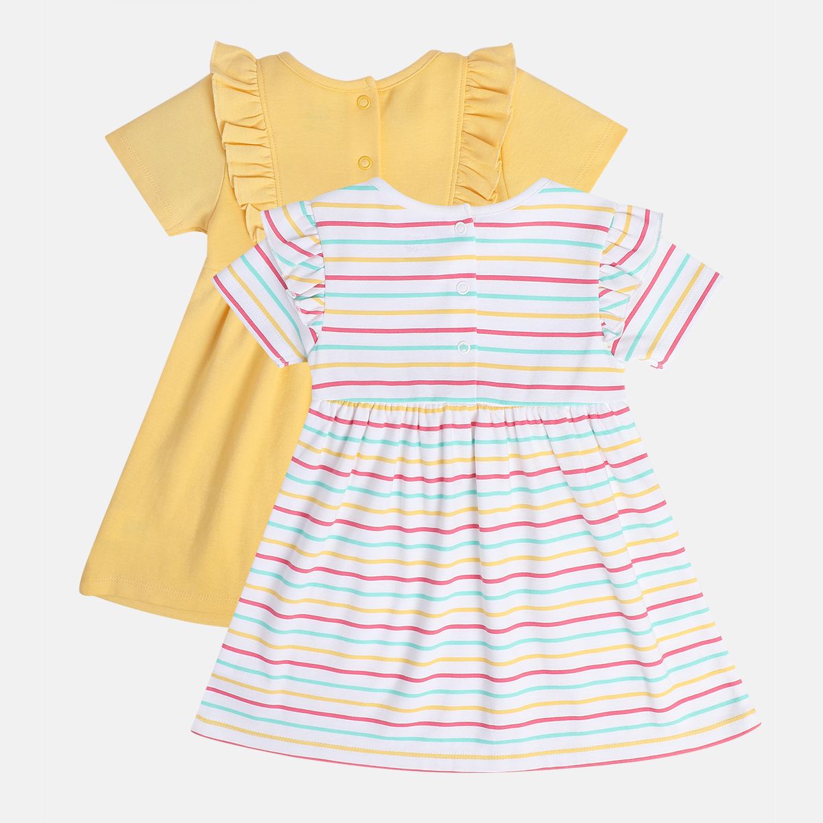 Girls White/Yellow Dress