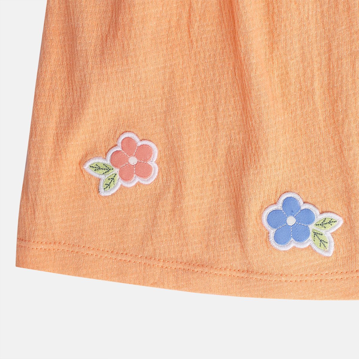 Girls Orange Peter Pan Collar Dress