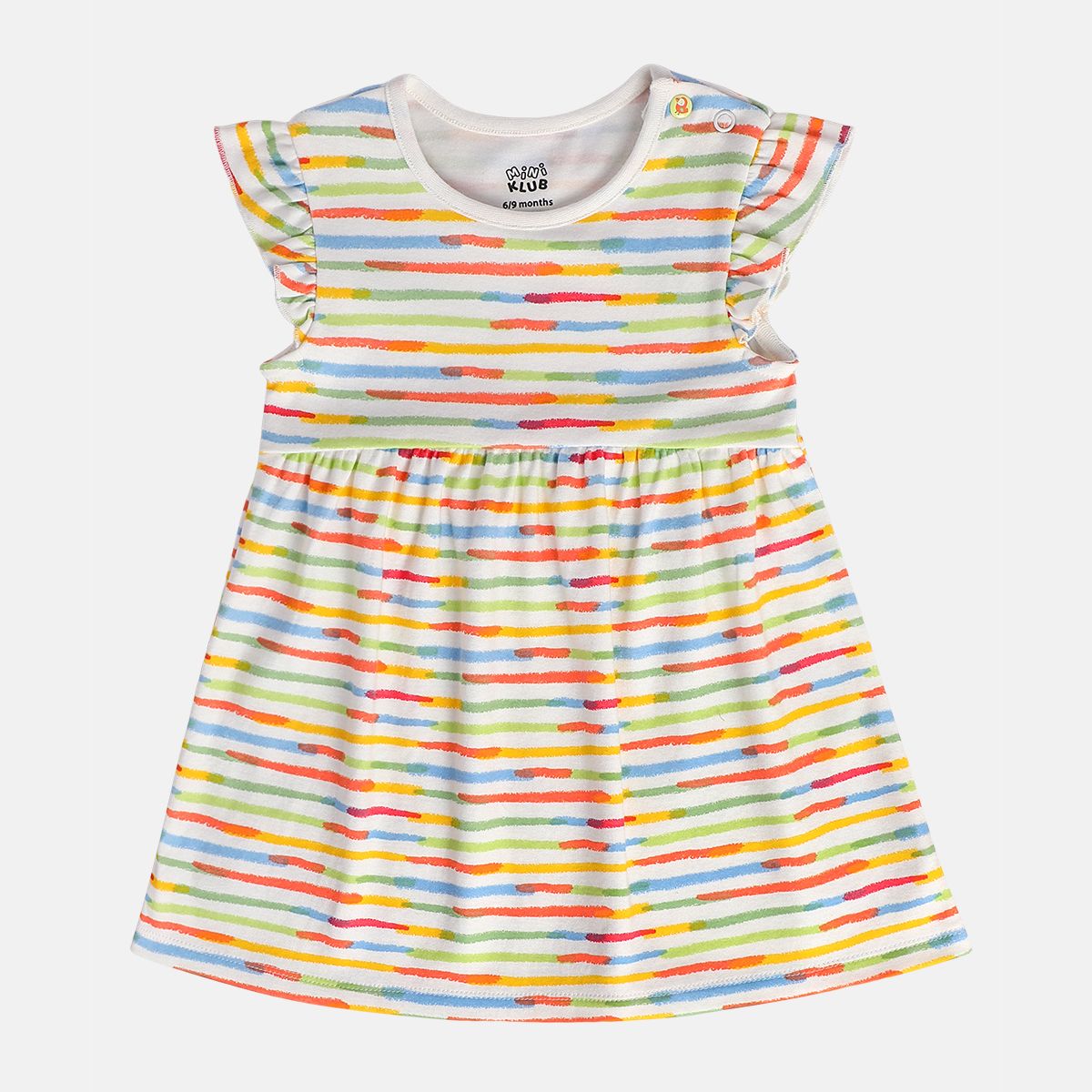 Girls Yellow/White Dress