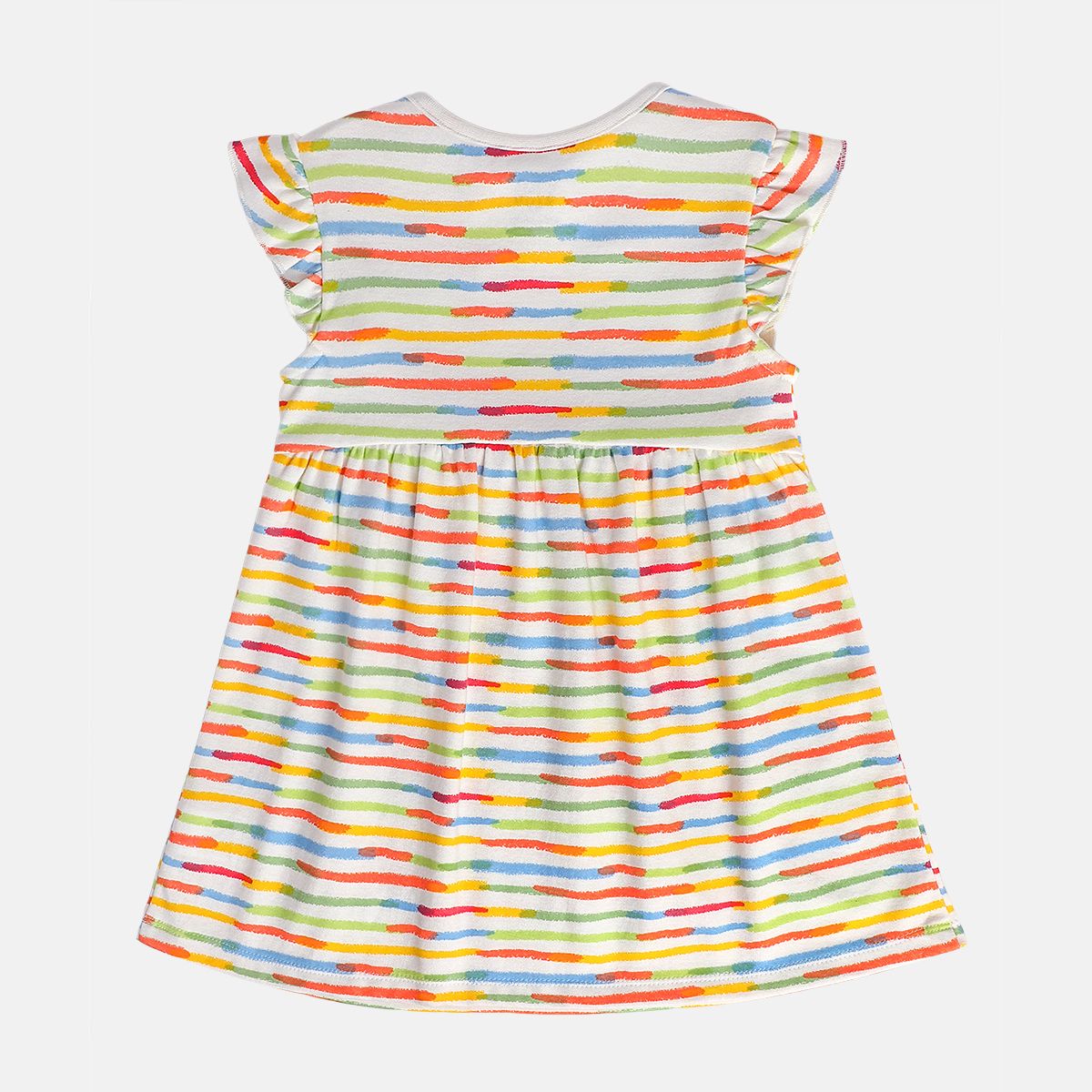 Girls Yellow/White Dress