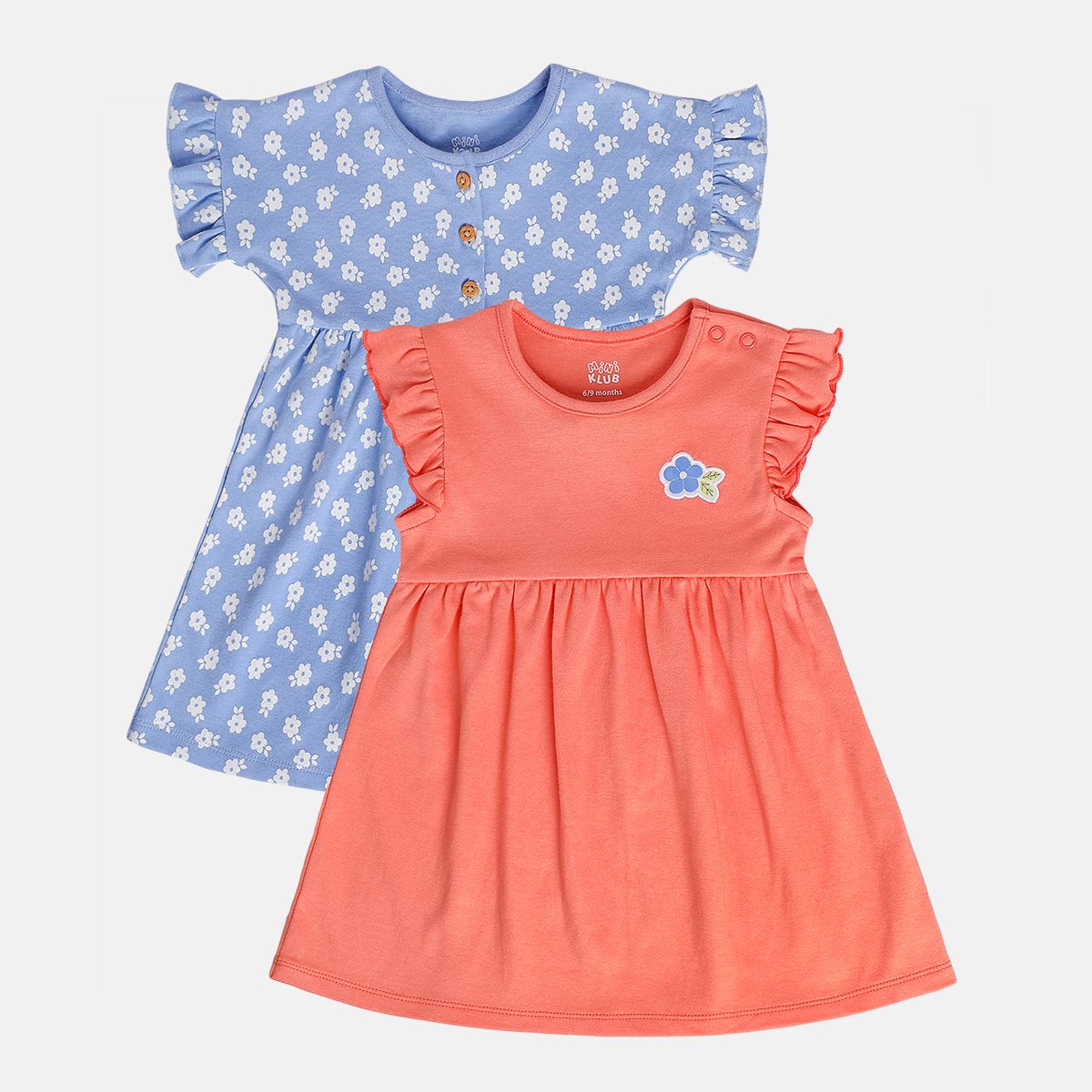Girls Orange/Blue Dress