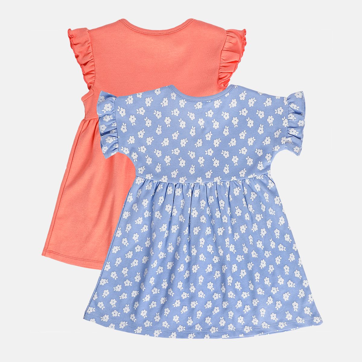 Girls Orange/Blue Dress