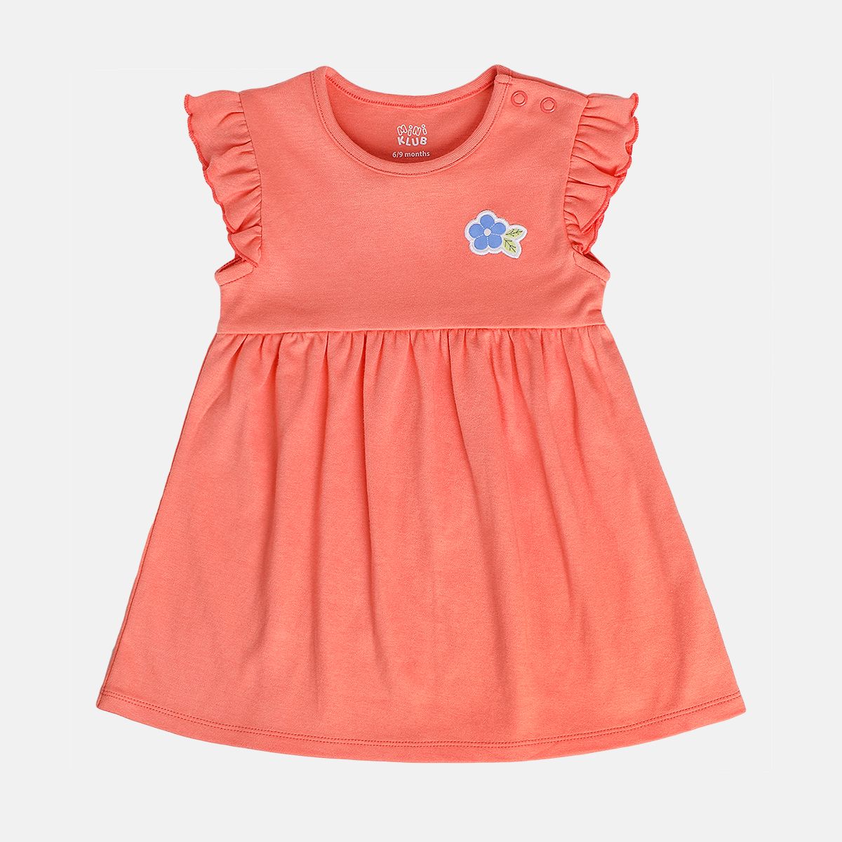 Girls Orange/Blue Dress