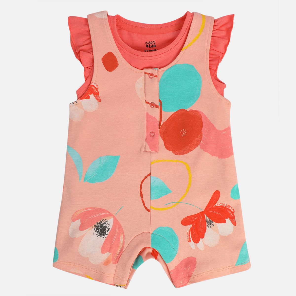Girls Pink Pack Of 2 Dungaree Set