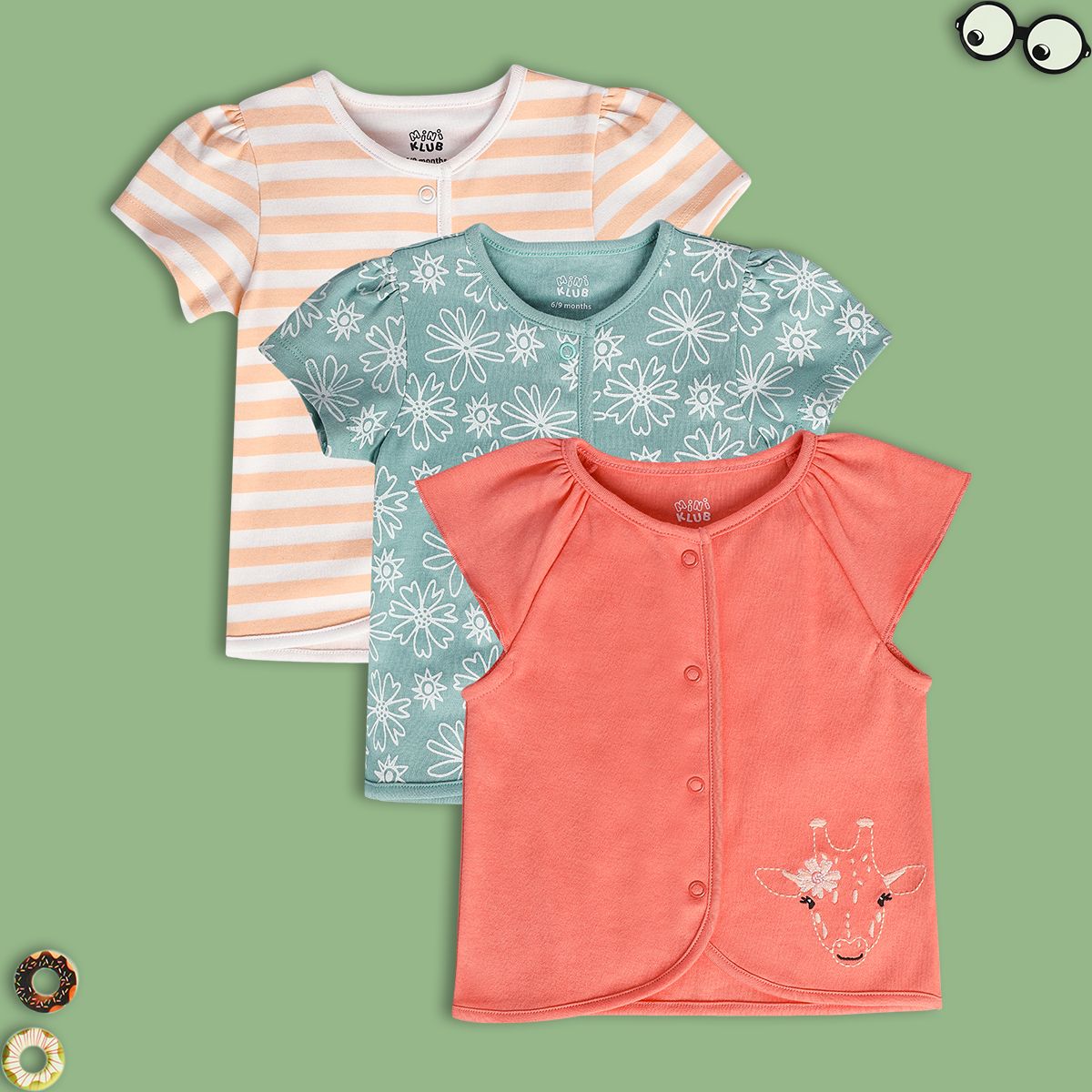 Girls Multi Front Open Front Open Vest