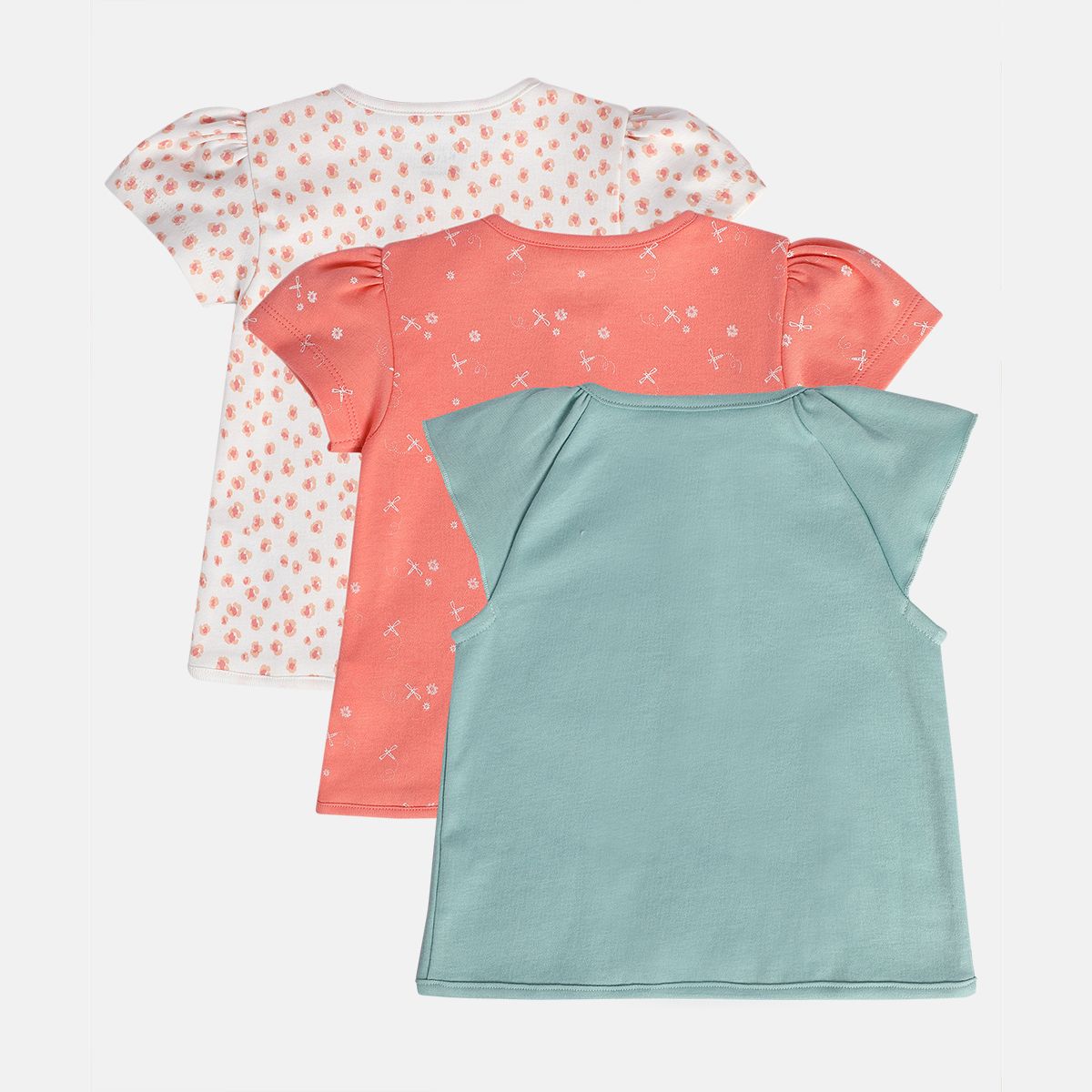 Girls White/Green/Red Front Open Front Open Vest