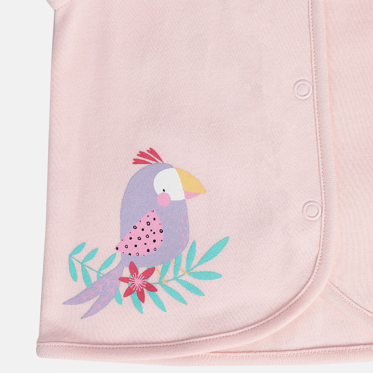 Girls White/Pink/Purple Front Open Front Open Vest