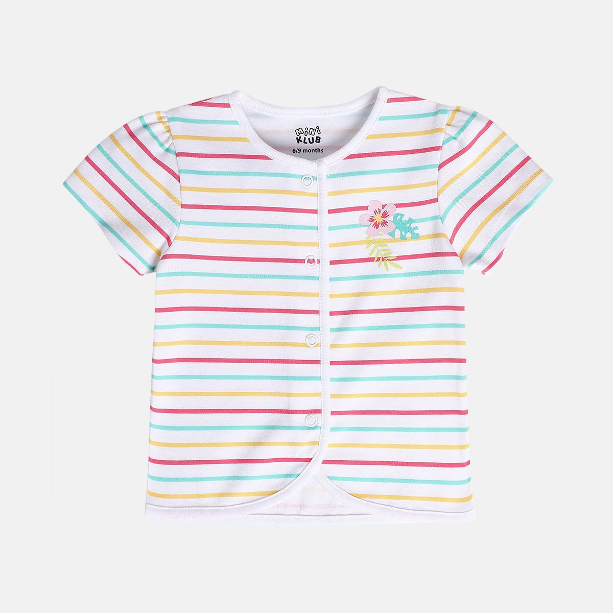 Girls White/Pink/Purple Front Open Front Open Vest