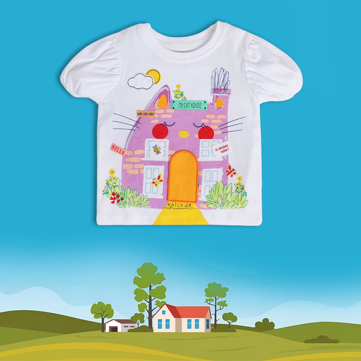 Girls White Pack Of 1 Knit Top