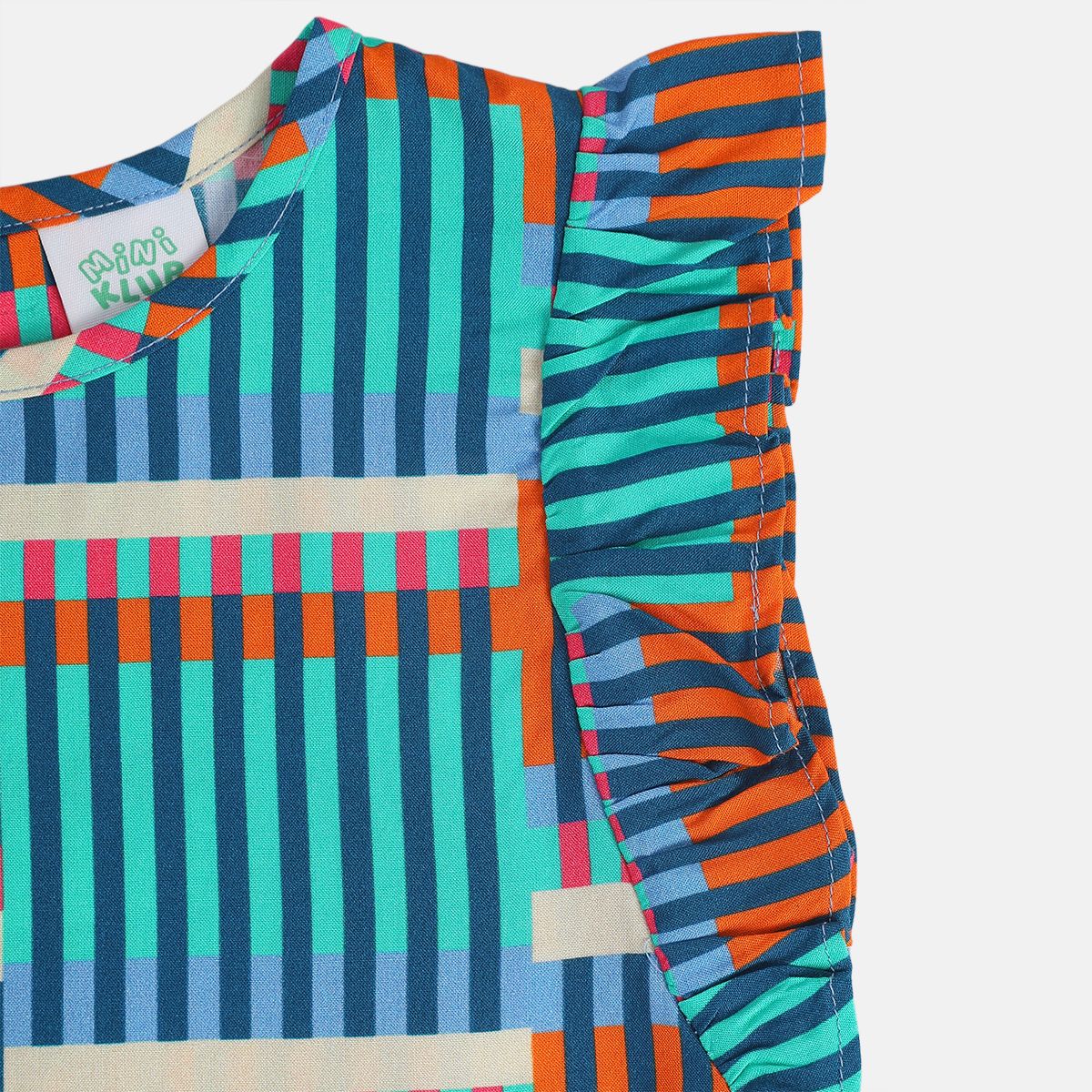 Girls Blue Woven Top