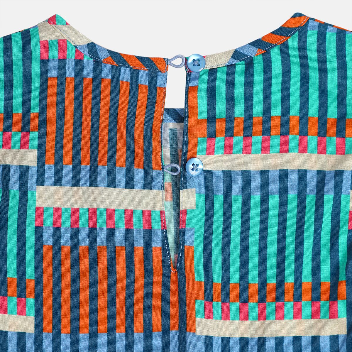 Girls Blue Woven Top