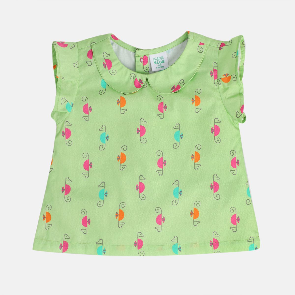 Girls Green Pack Of 1 Woven Top