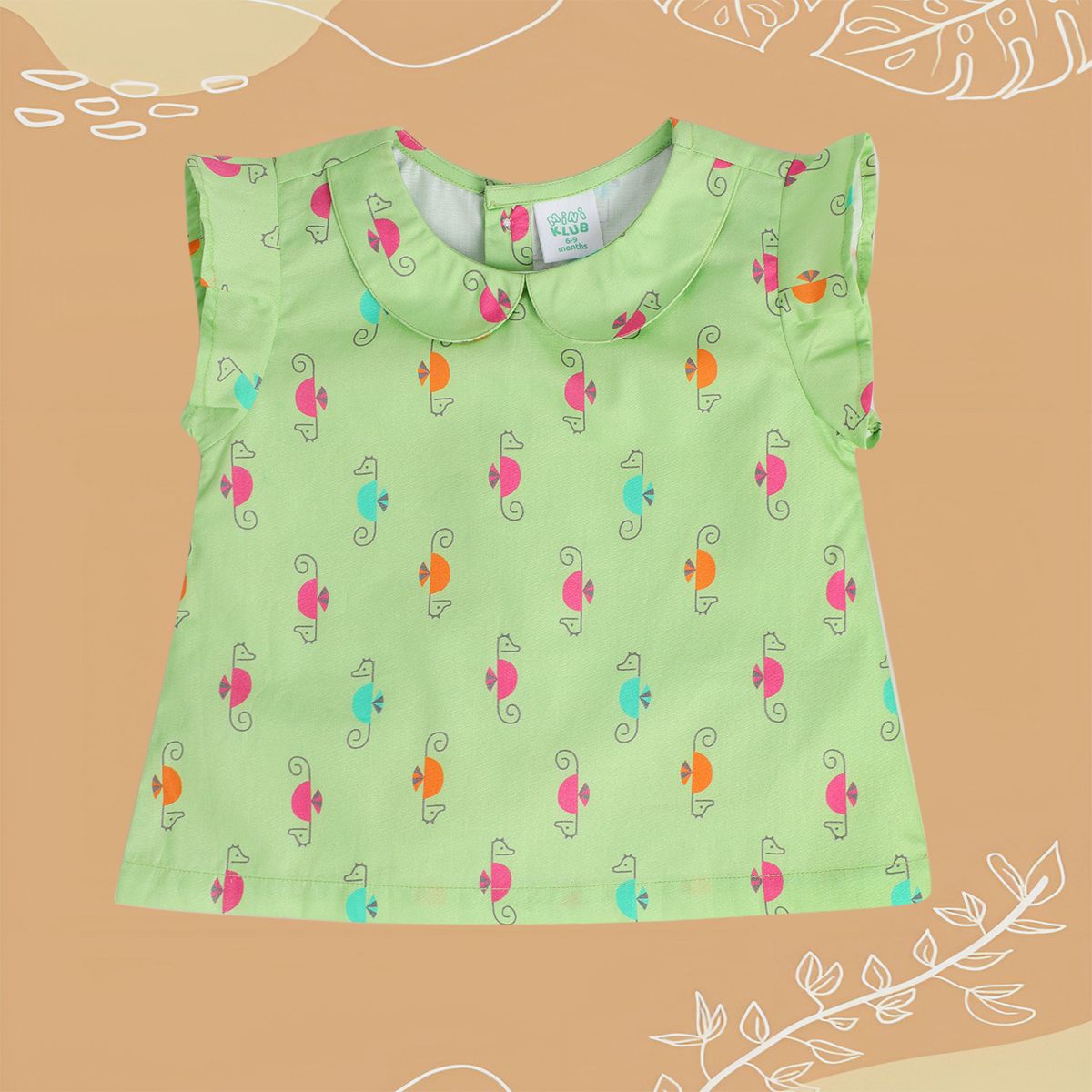 Girls Green Pack Of 1 Woven Top