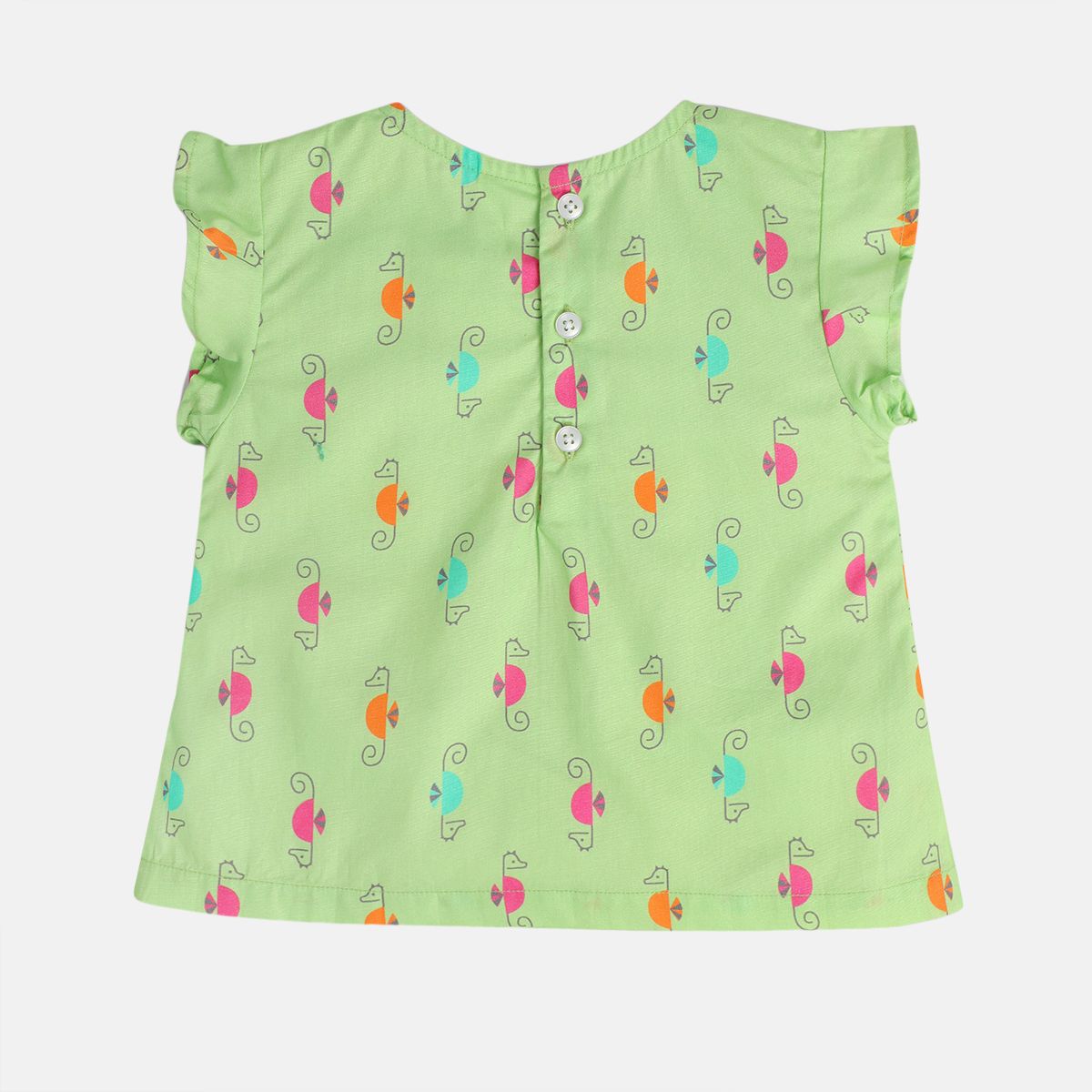 Girls Green Pack Of 1 Woven Top