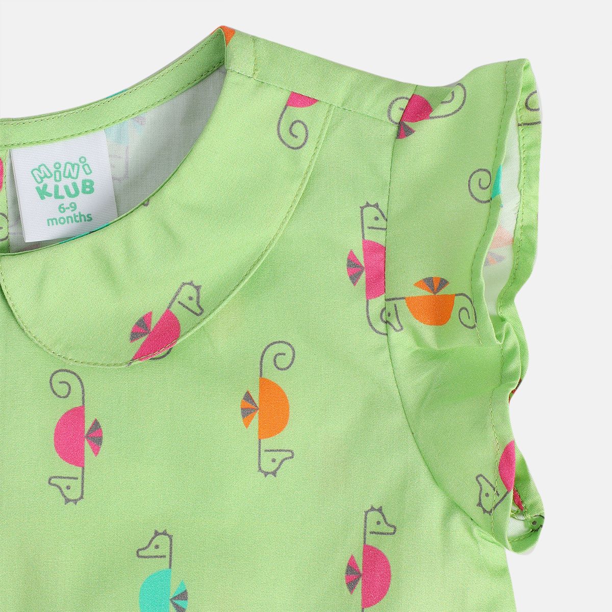 Girls Green Pack Of 1 Woven Top
