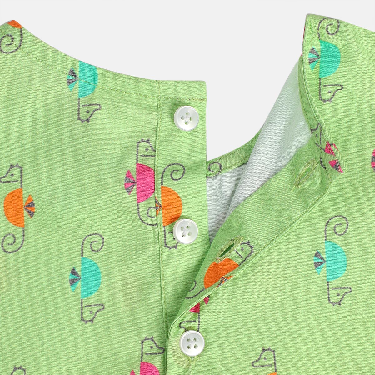 Girls Green Pack Of 1 Woven Top