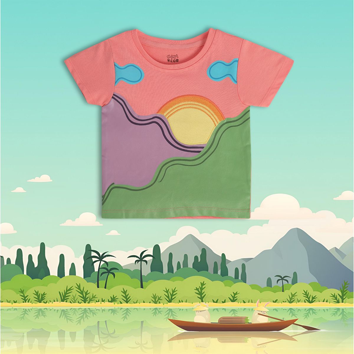 Girls Pink Short Sleeve Knit Top