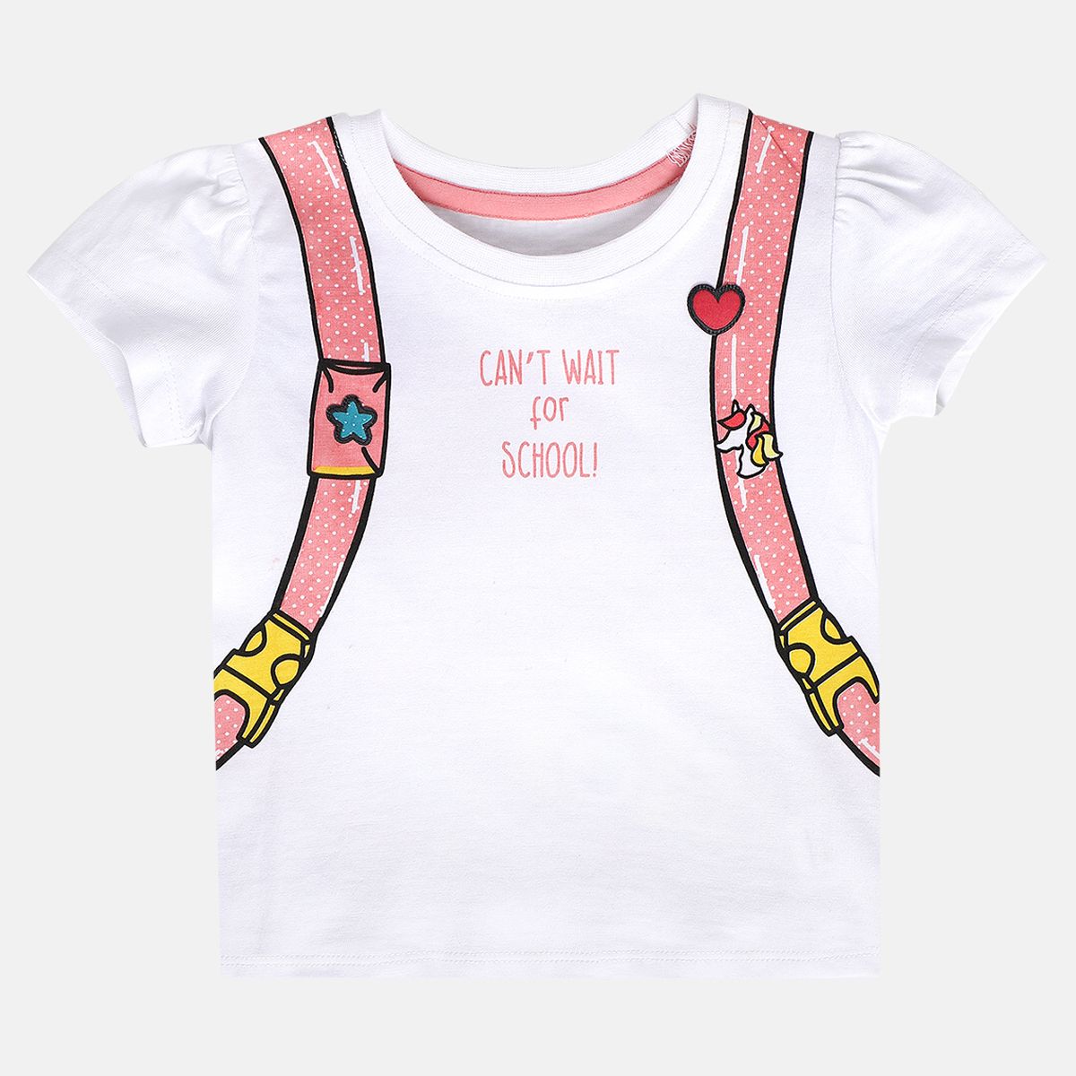 Girls White Pack Of 1 Knit Top