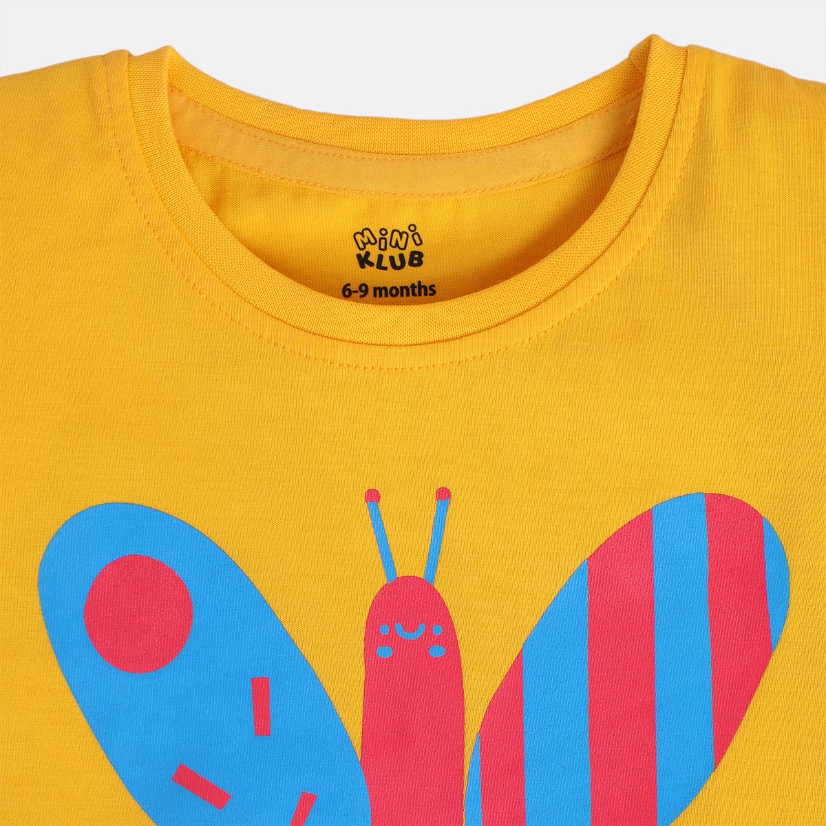 Girls Yellow Short Sleeve Knit Top