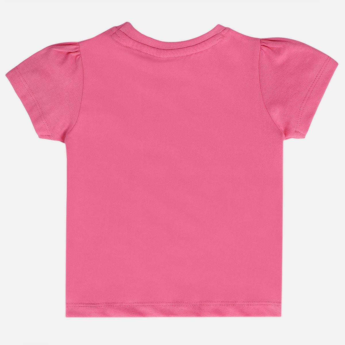 Girls Pink Short Sleeve Knit Top