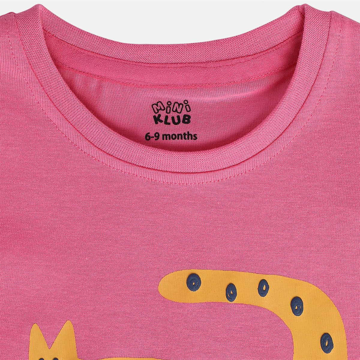 Girls Pink Short Sleeve Knit Top