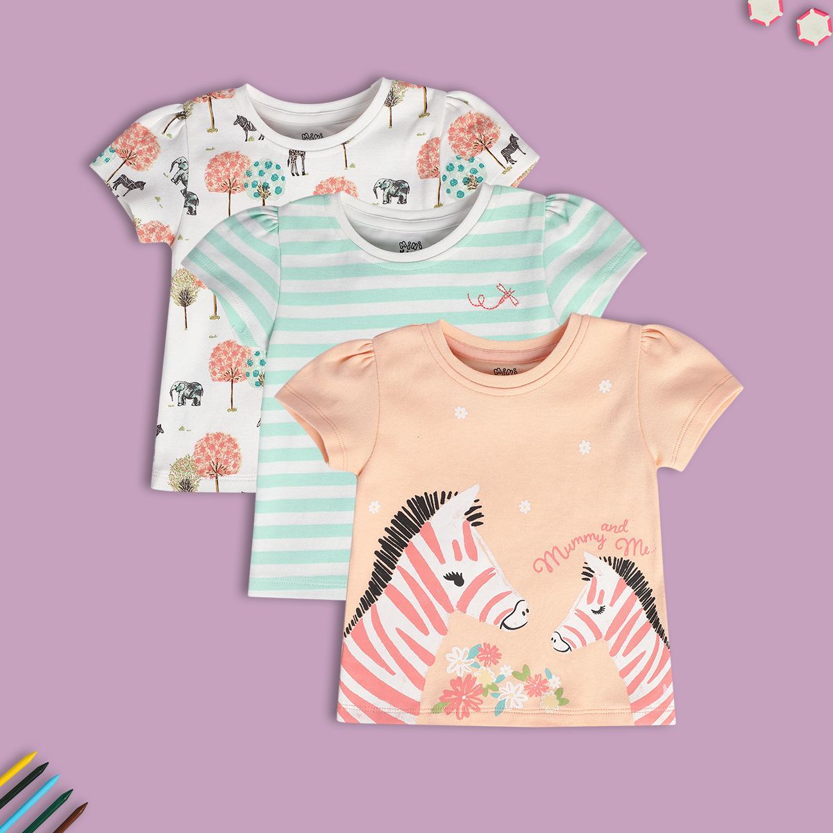 Girls Multi Knit Top