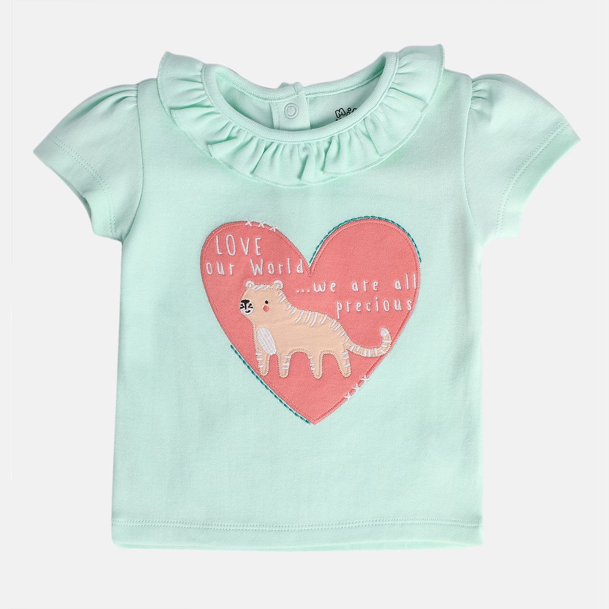 Girls Green Knit Top