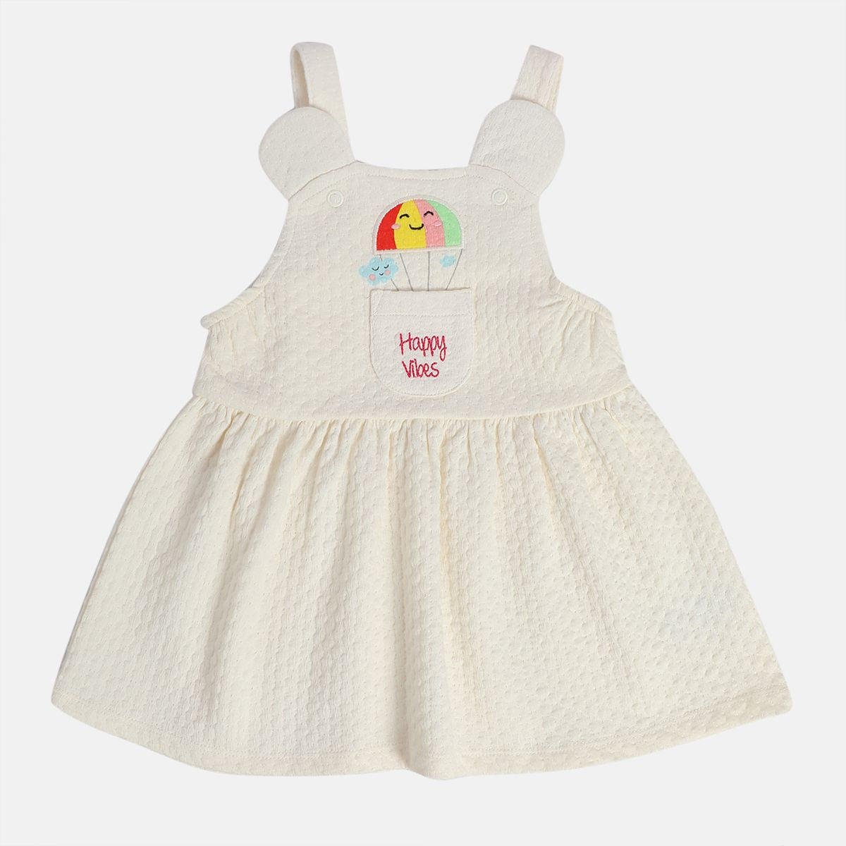 Girls Marshmallow Pack Of 2 Pinny Set