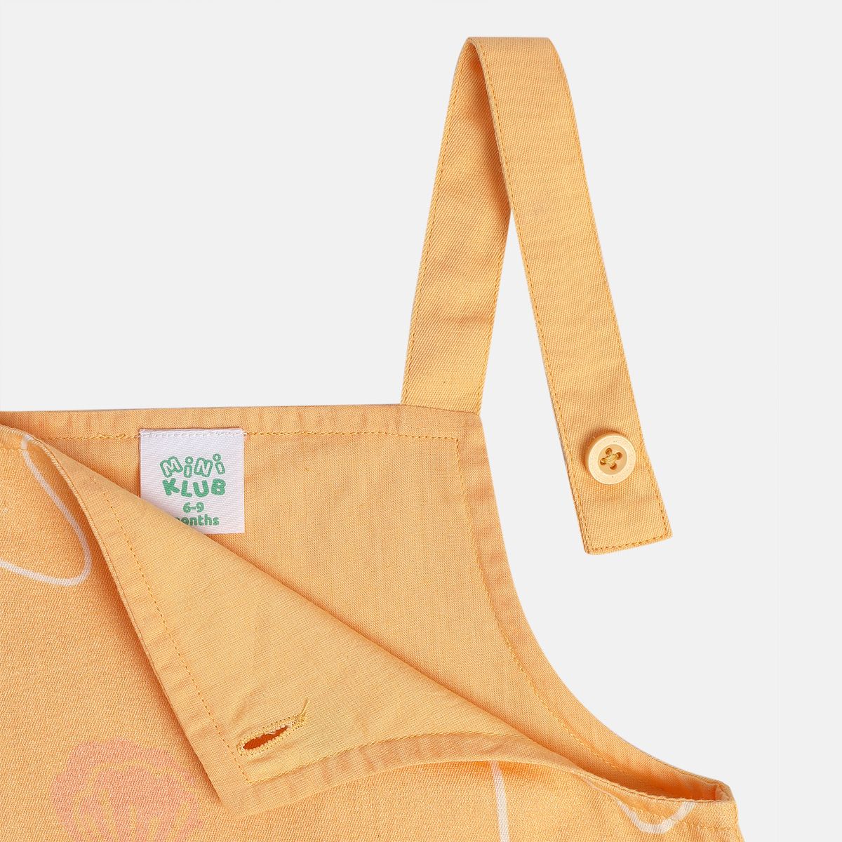 Girls Orange Pack Of 2 Pinny Set