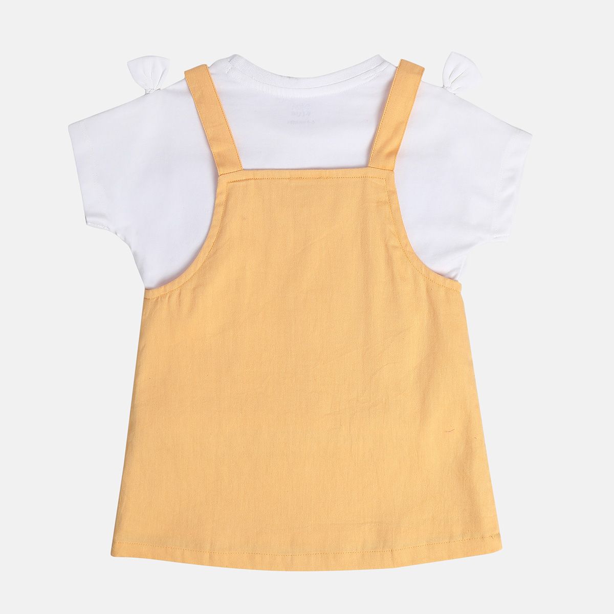 Girls Orange Pack Of 2 Pinny Set