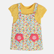 Girls White Pinny Set