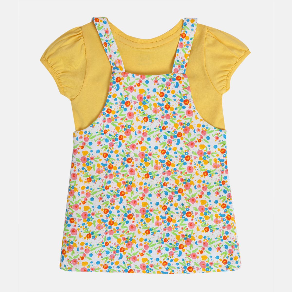 Girls White Pinny Set