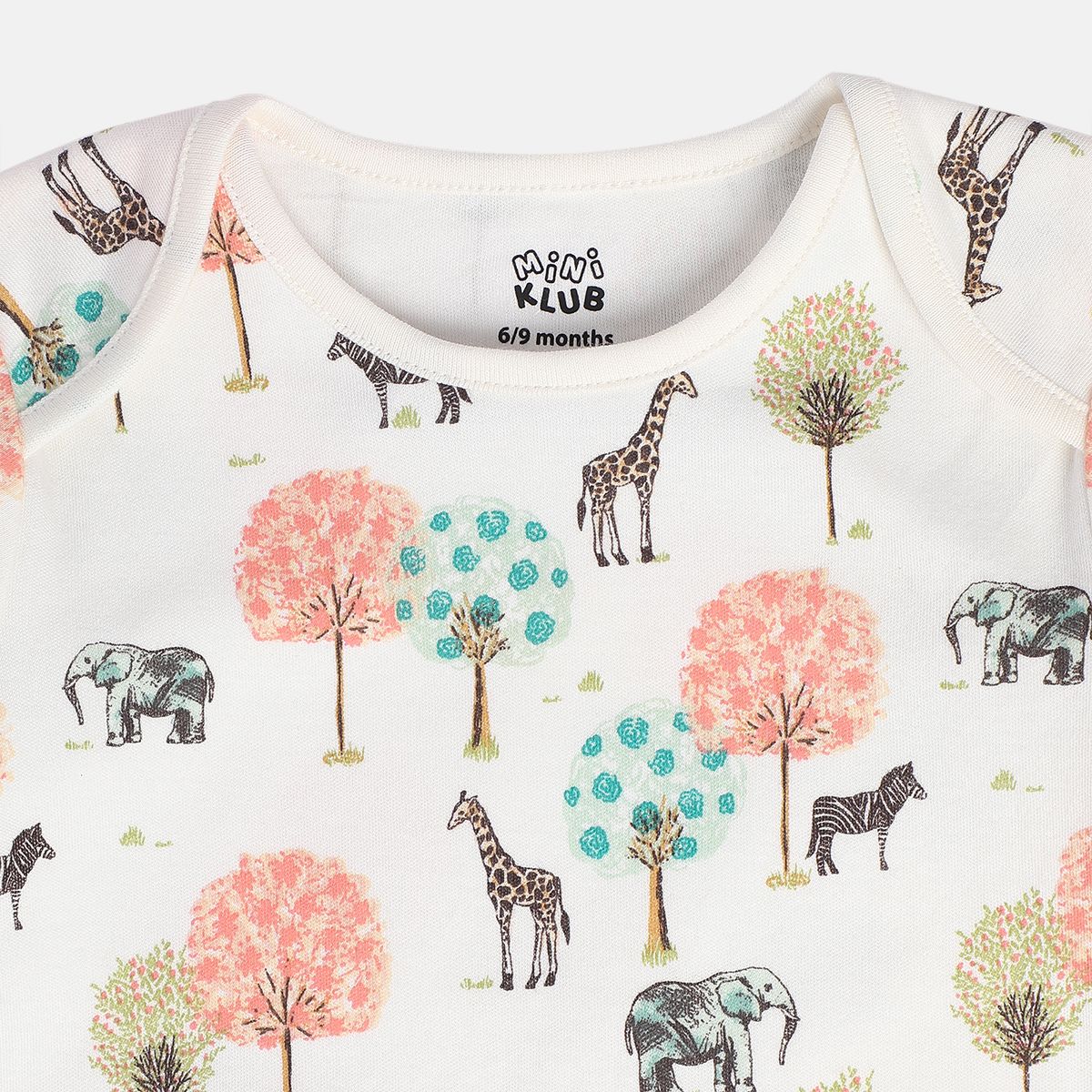 Girls White/Red Front Open Sleep Suit