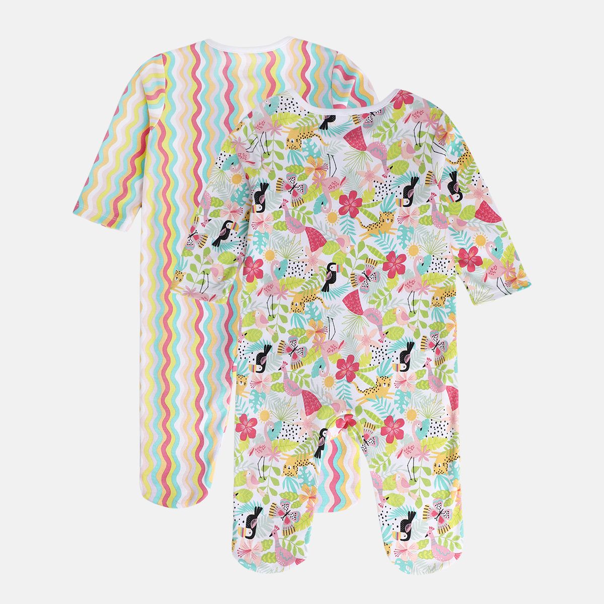 Girls Multi Front Open Sleep Suit