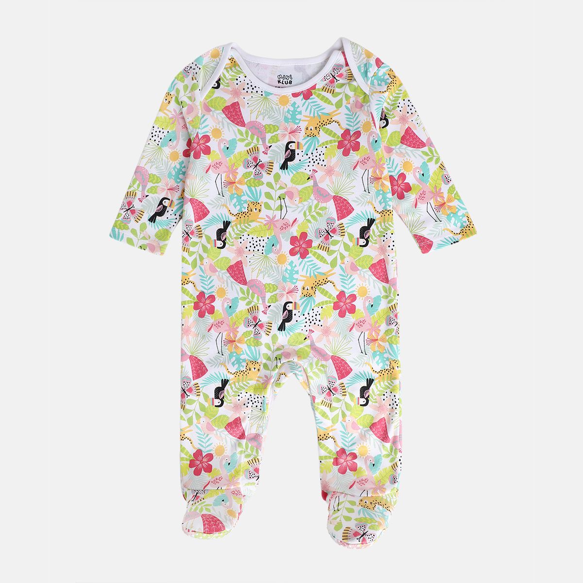 Girls Multi Front Open Sleep Suit