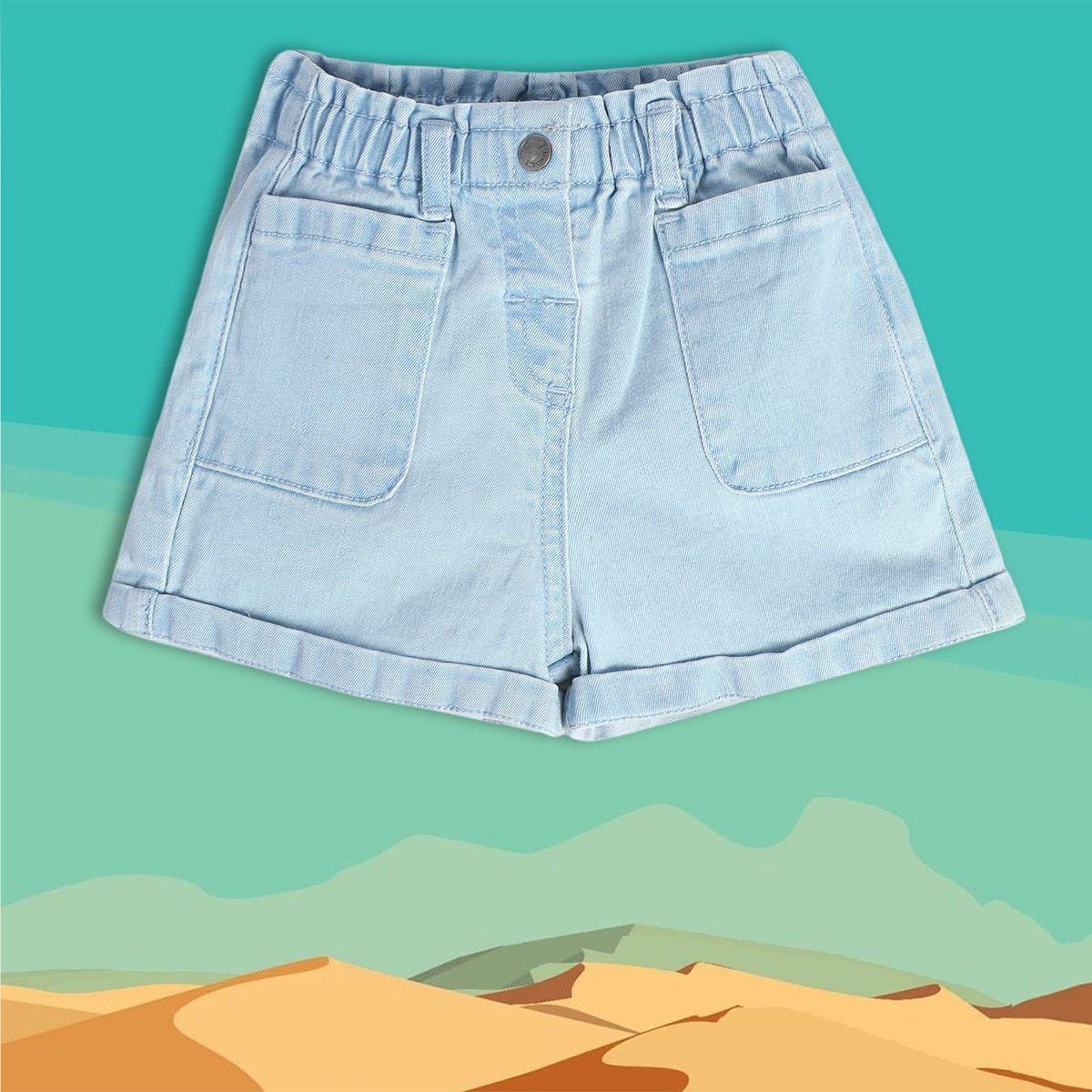 Girls Blue Shorts