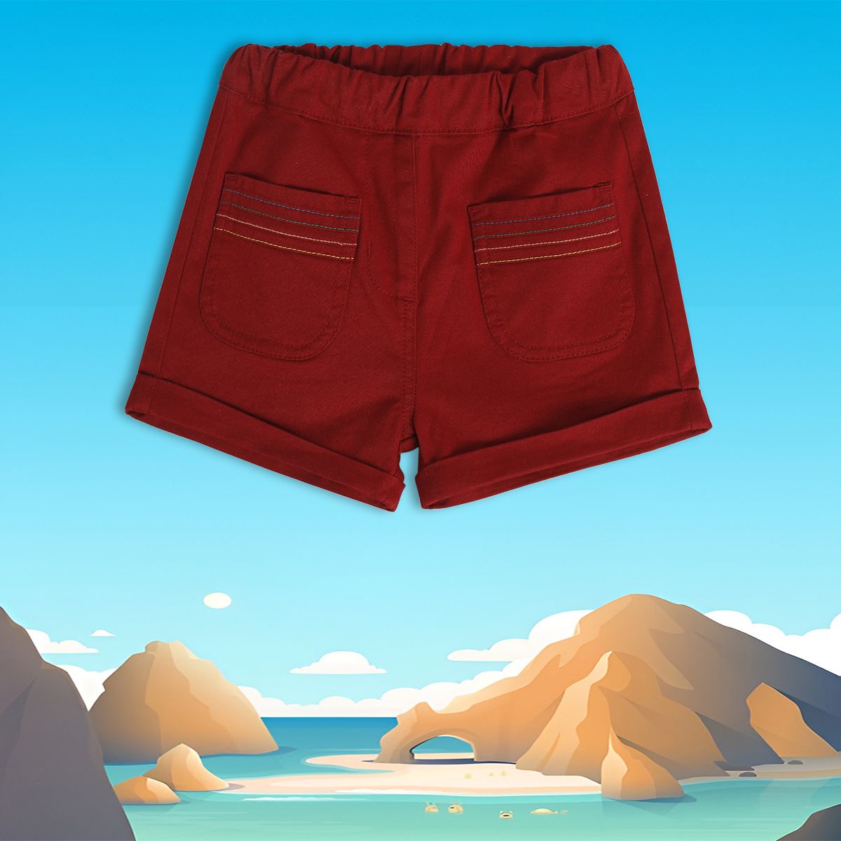 Girls Red Shorts