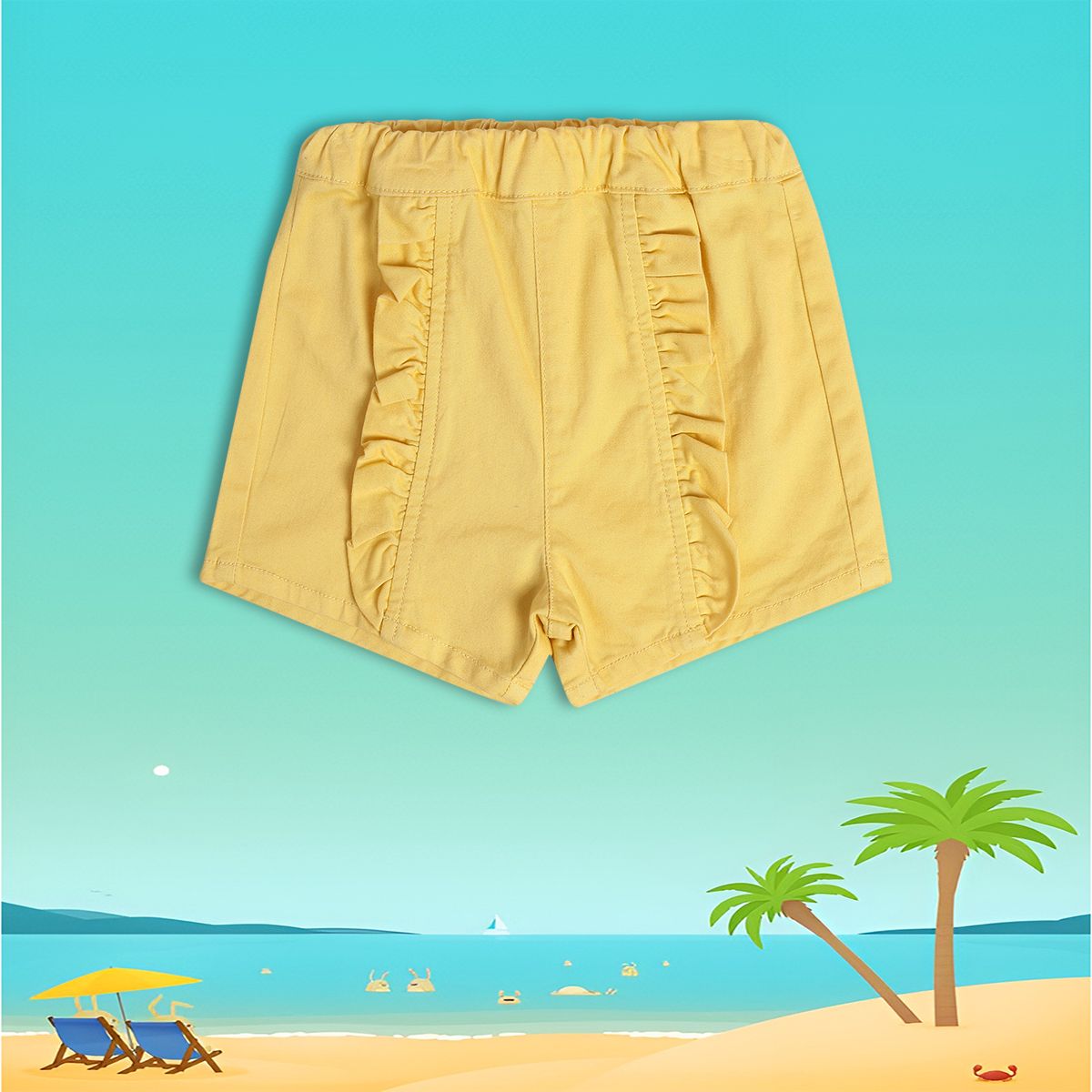 Girls Orange Shorts