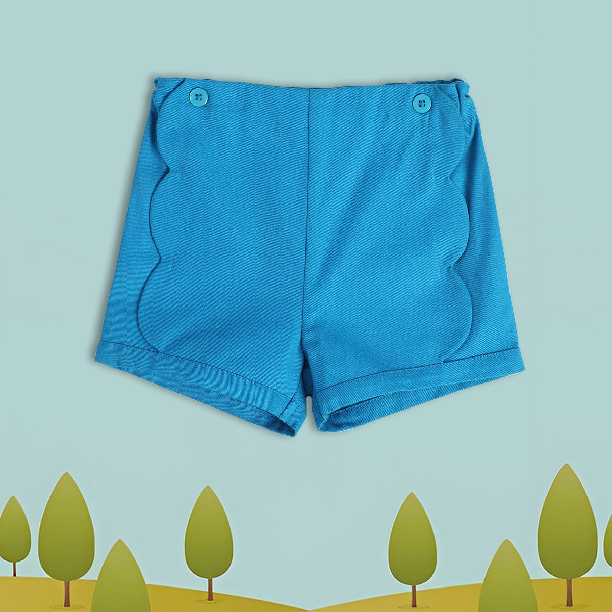 Girls Blue Pack Of 1 Shorts