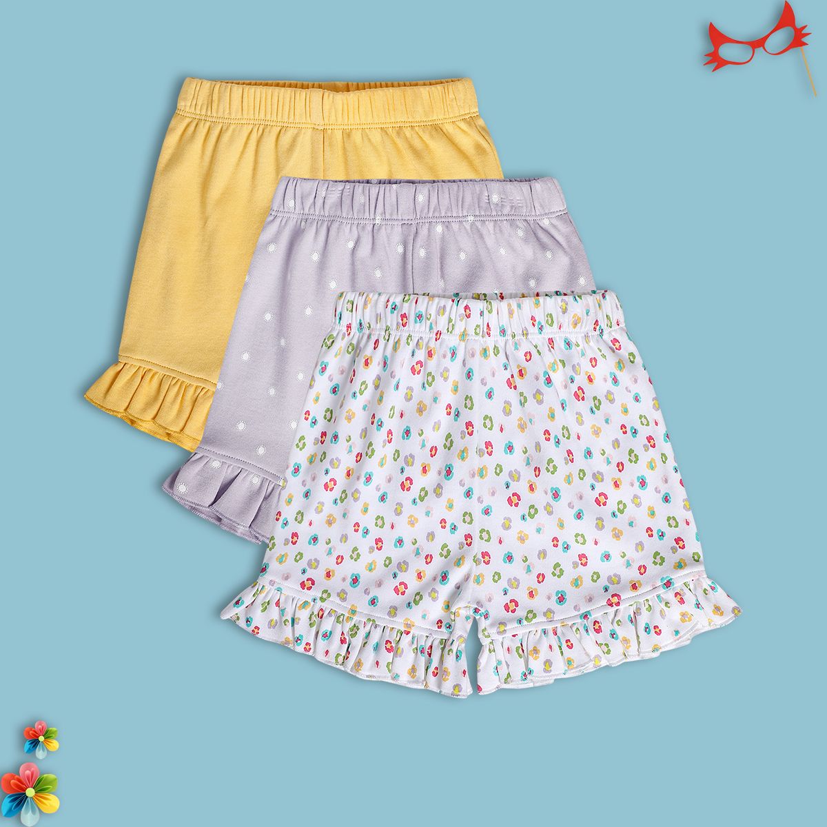 Girls Multi Shorts