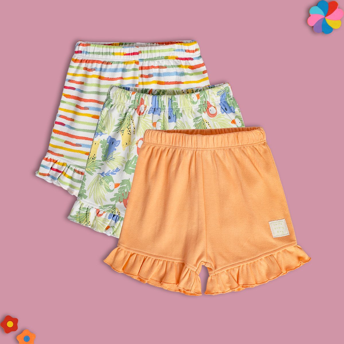 Girls Multi Shorts