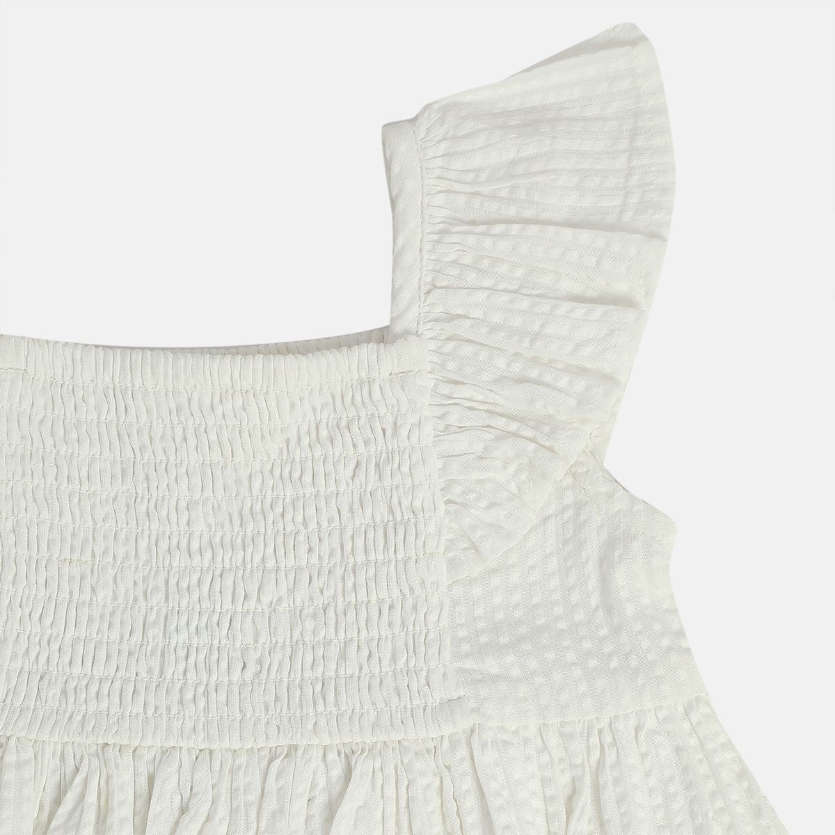 Girls Multi Sqaure Neck Top And Bottom