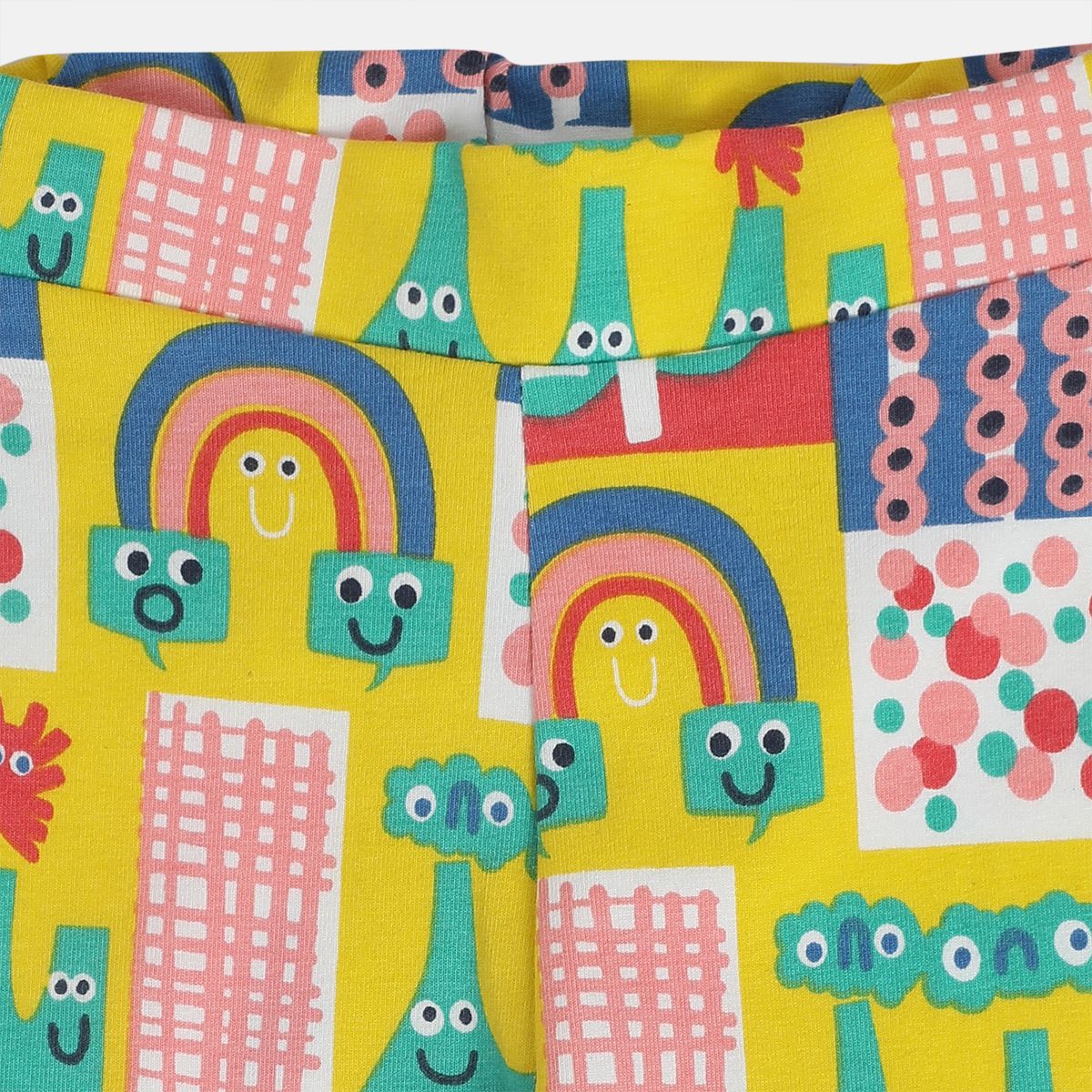 Girls Multi Sqaure Neck Top And Bottom